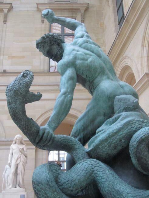 Heracles combatiendo con la Hidra de Lerna. 
Museo del Louvre. París.
#ieda