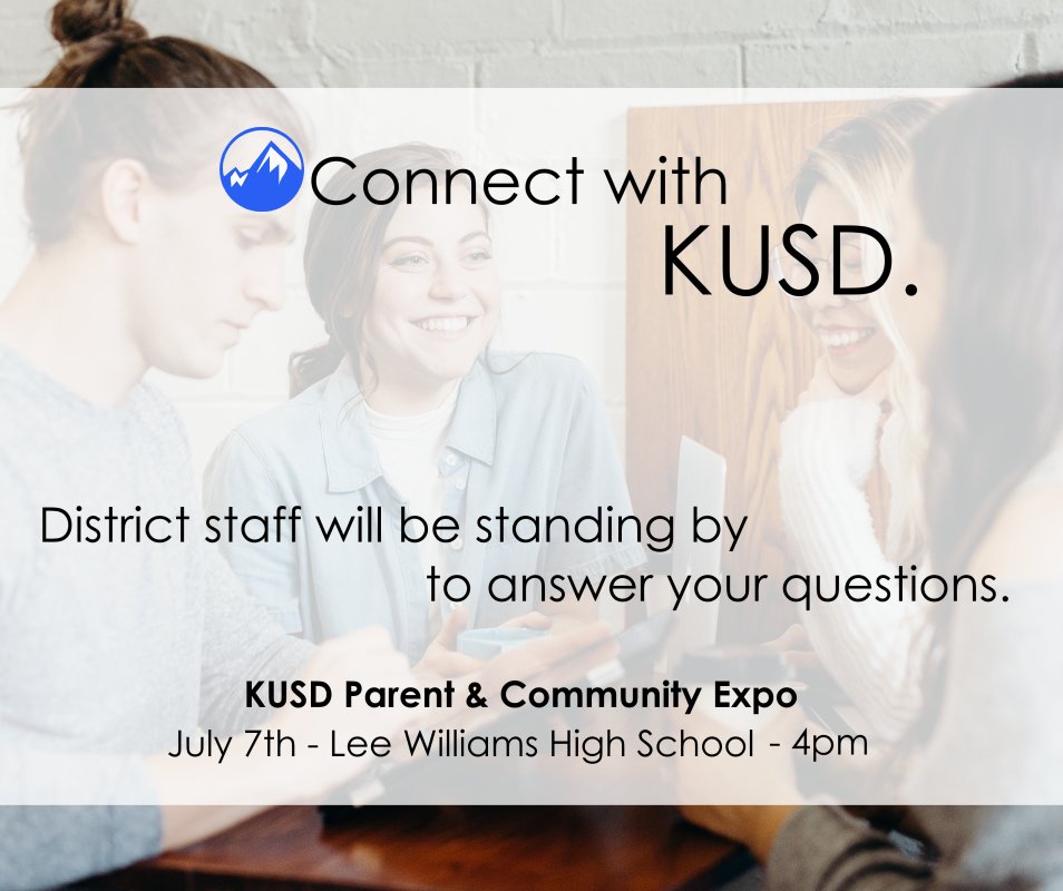 KUSD Parent Expo
Today at LWHS Cafeteria starting at 4pm
Staff is ready to help guide you and answer any questions! Food is provided. Come see us!