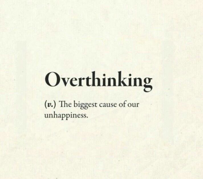 PhilOfLife_'s tweet photo. Don't believe everything you overthink. https://t.co/vjRvSRP9a4