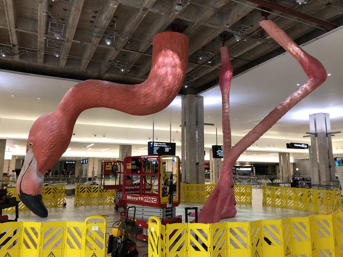 forest_peck's tweet photo. The Tampa Airport is setting up this huge sculpture…I can’t wait for it to be finished!!! https://t.co/rKM8ylDk2g