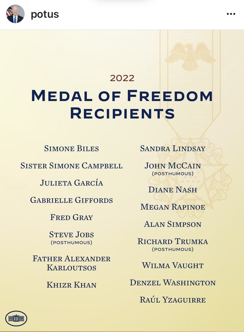 @Resisted2TheEnd @JayDemick 👏👏👏 Congratulations, well earned. #MedalofFreedom
