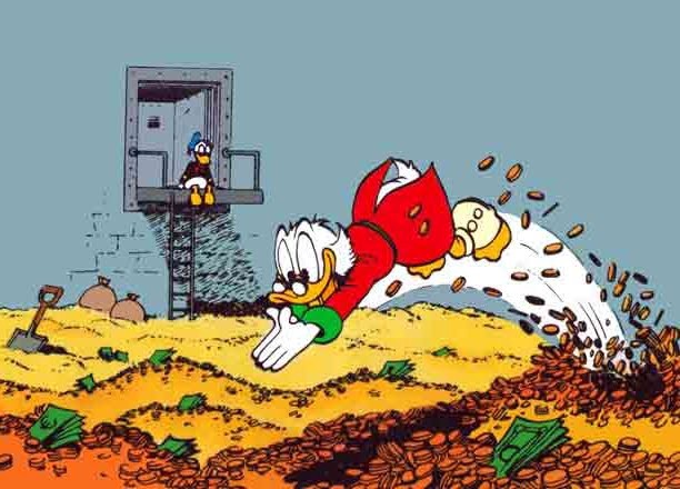 dryanparker's tweet photo. To me, @LIVGolfInv is like watching Scrooge McDuck swimming in his money, which is just not a good look.

That’s never been how you grow the game, and it never will be. https://t.co/hkbmmv5wZi