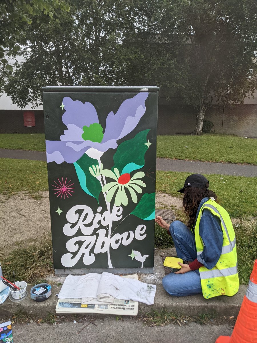 newtooorg's tweet photo. So exciting to meet @GabiJyc in action creating more #uplifting #outdoorart as part of @dublincanvas #riseabove #loveyourwork https://t.co/UJmR7Gs8mW