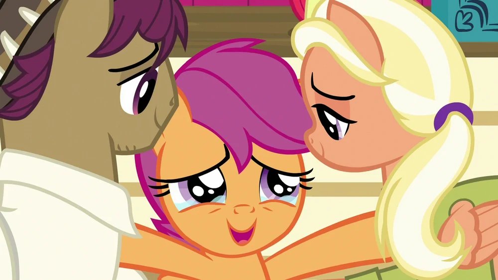 Trijosh1's tweet photo. #Happy3rdAnniversary to #TheLastCrusade! This is where we FINALLY met #Scootaloo's parents. And shout out to @NillBewton and @emilyjtennant for voicing #SnapShutter &amp; #ManeAllgood! #MyLittlePony #MLP #MyLittlePonyFriendshipIsMagic #MLPFiM #BillNewton #EmilyTennant #3rdAnniversary https://t.co/ECYd0z2RTy