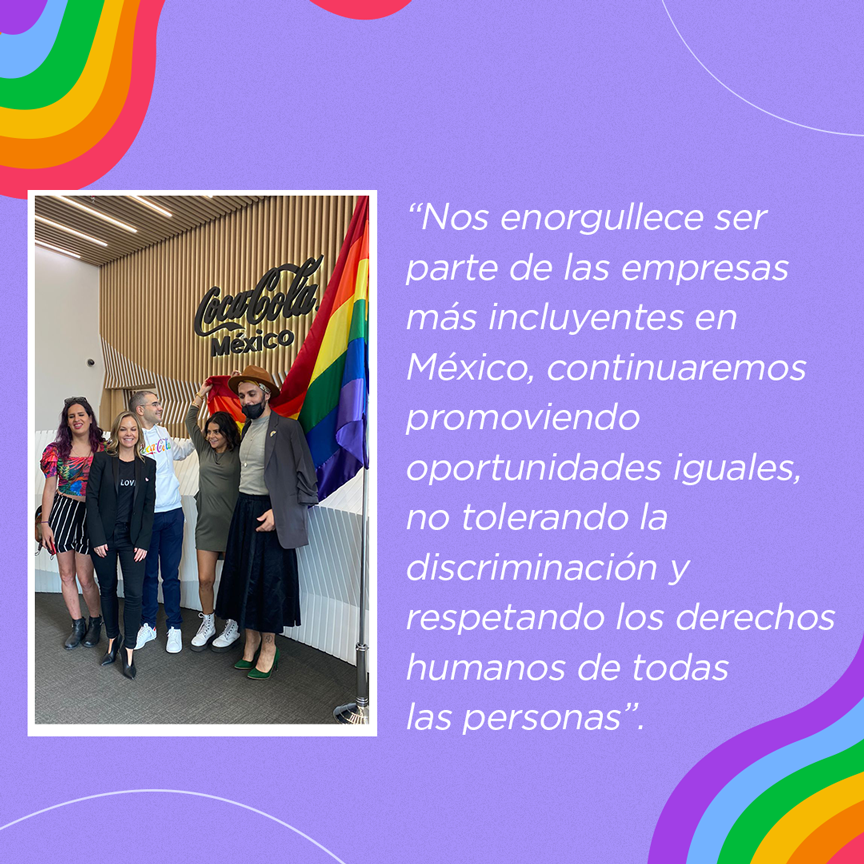 LOVE4ALLMX's tweet photo. El Programa Global de Equidad Laboral: Fundación Human Rights Campaign, nombró a Coca-Cola entre las empresas más incluyentes de México (LGBT), gracias a sus acciones como el Pride Day que fomentan la inclusión laboral. ¡Gracias por ser parte de L4A! @somoscocacola #shineyourlove https://t.co/pV8RKix8vB