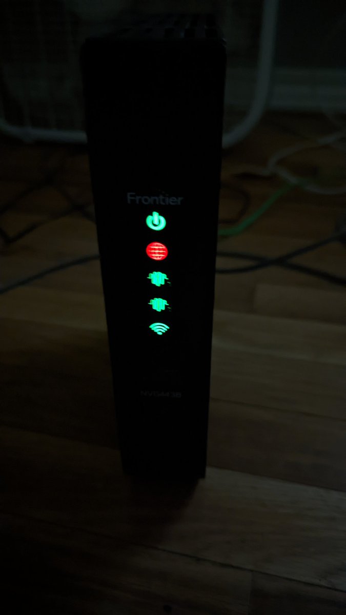 FrontierDown's tweet photo. Going on one month without internet at this point. If this isn't fixed by tomorrow I'm lawyering up. @FrontierCorp  their excuse now is down power lines from the local hub. 

#frontierdown #lawsuit #itshappening  #customerexperience https://t.co/NIWM8M0Qoe