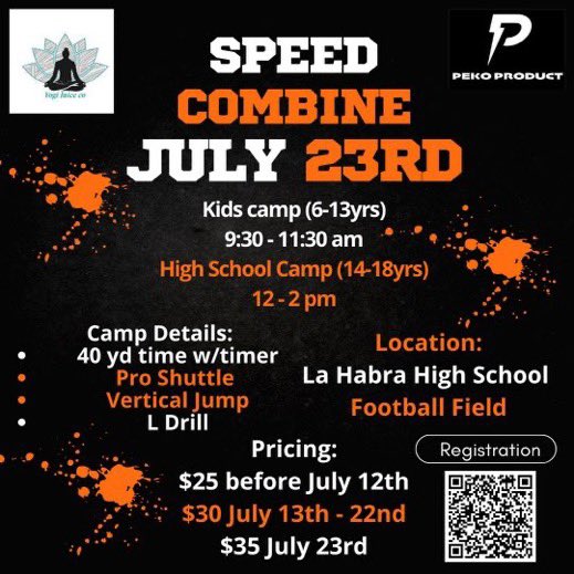 My young guys  man this is a big opportunity for y’all.. go sign up for this combine get elevated by NFL players and former NFL players more information hit my guy <a href="/raw_yogijuice20/">Coach Juice Quezada</a>