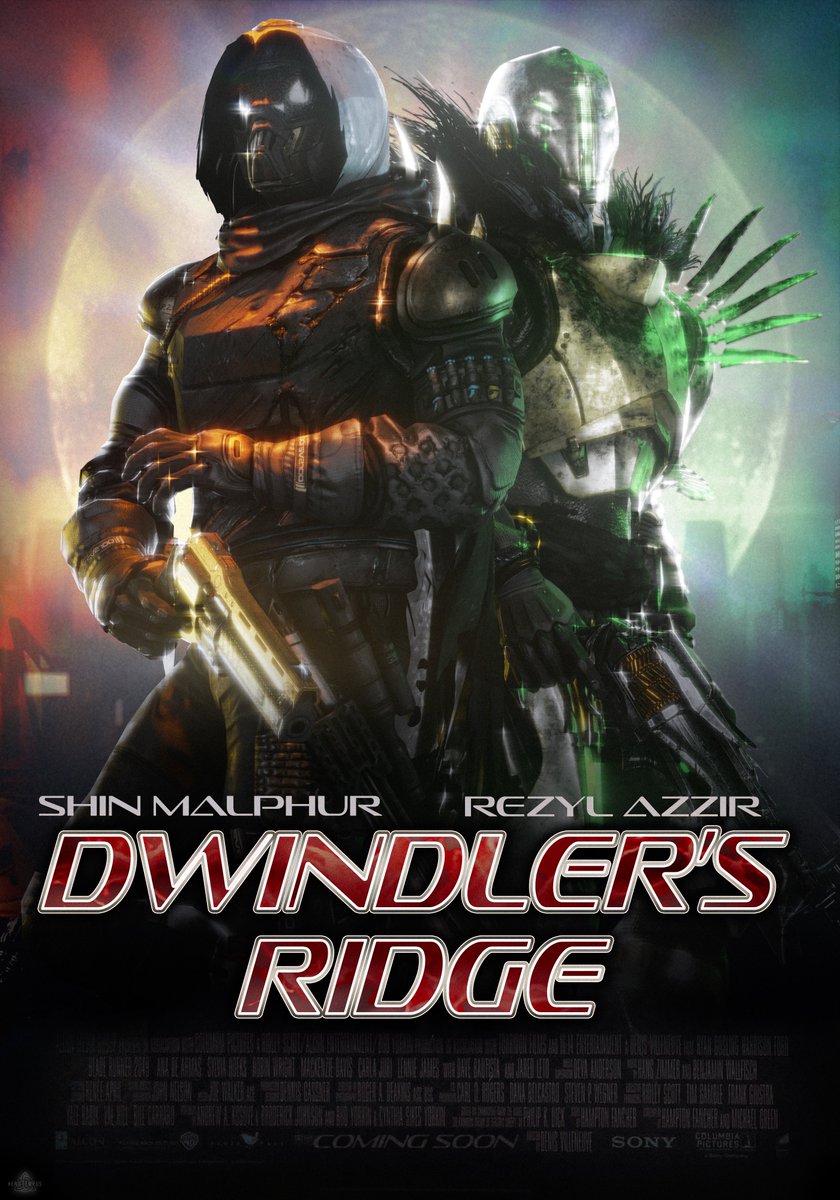 For #BungieDay I thought it’d be neat to make a movie poster, tho it low key came out lookin’ like the cover of a sci-fi fantasy novel marketed at pre-teens

10/10 WOULD READ 😂 

Good luck out there Guardians, it’s almost Friday 💙

 #BungieDayArt #Destiny2Art #AOTW
