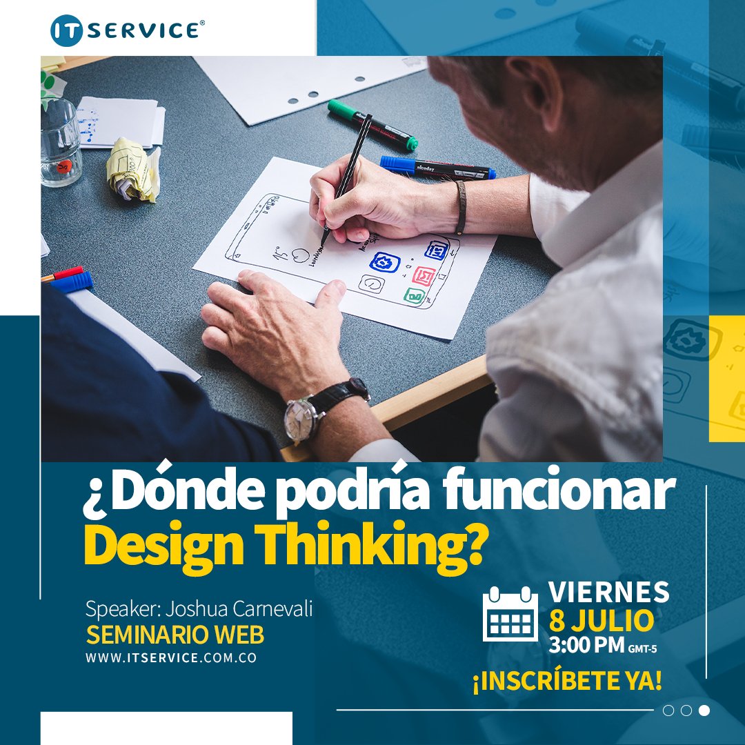 itservice_co's tweet photo. 📣 Tenemos increíbles noticias para ti, en @itservice_co  hemos creado un #seminario web: ¿Dónde podría funcionar Design Thinking?, 😱✅ 

👉 Asiste sin costo aquí: https://t.co/2Fasvqx722 
 ¡No faltes! 
. 
#AprendeConITService #ITService #Certiprof #Certification #designthinking https://t.co/iAtAM32arI