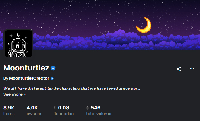 We are waiting for <a href="/opensea/">OpenSea</a> verification!

** Let's make this image real! **
For a chance to win Moonturtlez
RT + Tag Friends