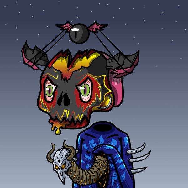 gui17dc's tweet image. Finaly revealed! @los_muertosNFT
My new Los Muertos Diablo!