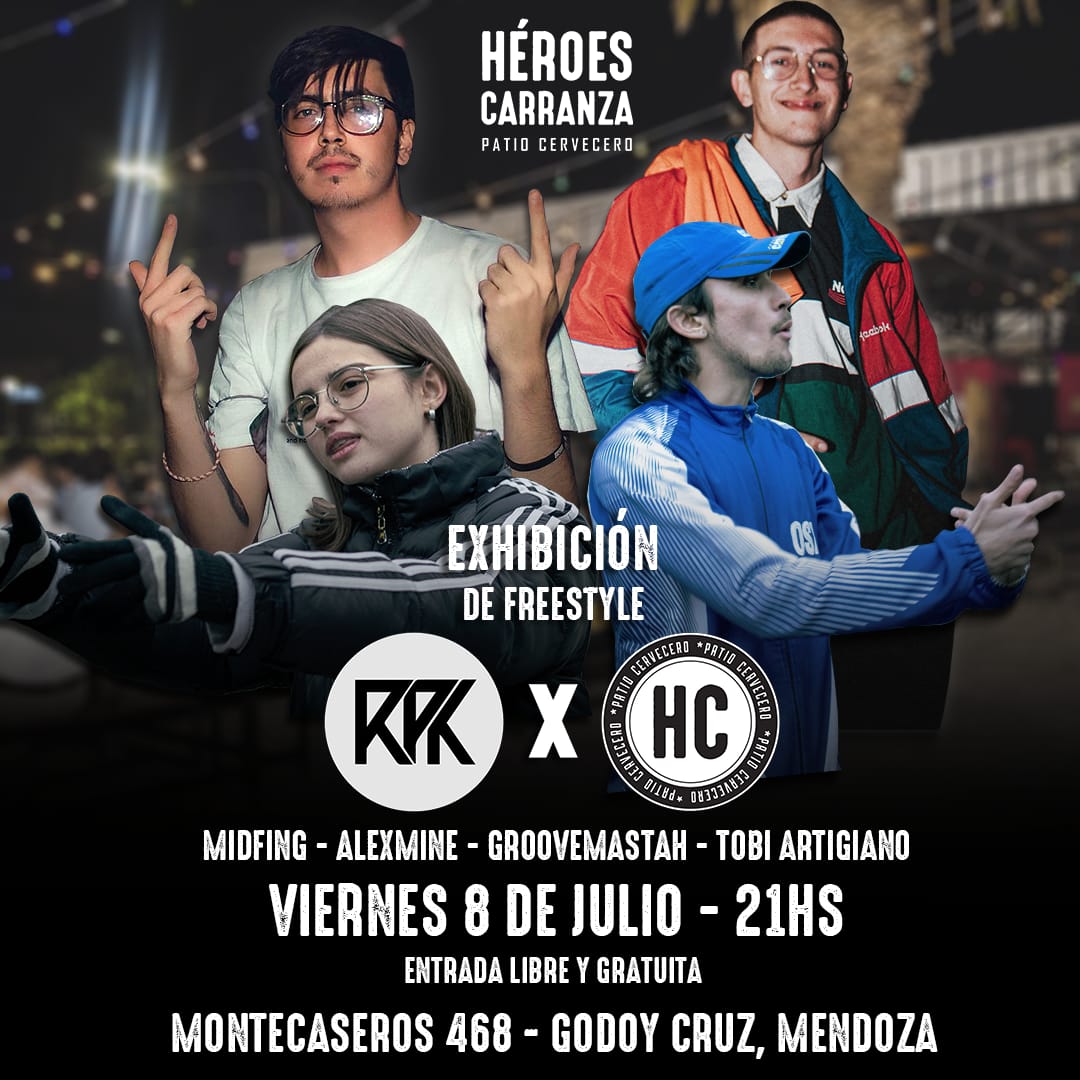 RapubliKOficial's tweet photo. LA PREVIA.
Les traemos algo entre manos junto con nuestros amigos de #HéroesCarranza y spoileamos lo que se viene con una exhibición con estos artistas.
Junto a:
@fedemidfing
#AlexMine
#Groovemastah
@tobi_artigiano
¡ENTRADA LIBRE Y GRATUITA!
📌 Montecaseros 468, Godoy Cruz. https://t.co/Zx04zrSndR