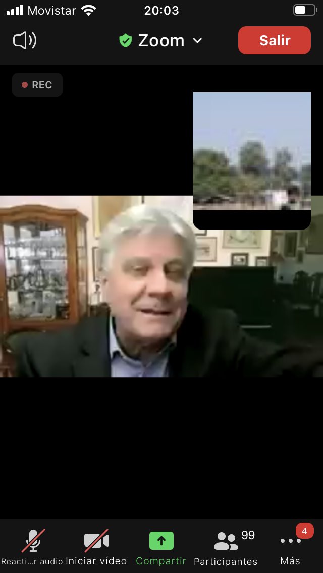 Terminando el Webinar SADEC sobre estimulación fisiológica . Disertantes de lujo !!!