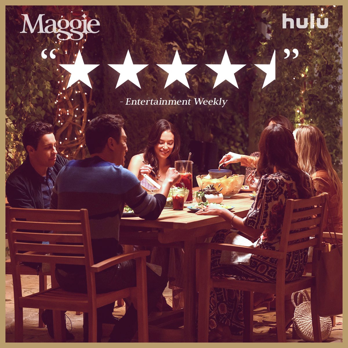 It's written in the stars. All episodes of #MaggieOnHulu are now streaming.
