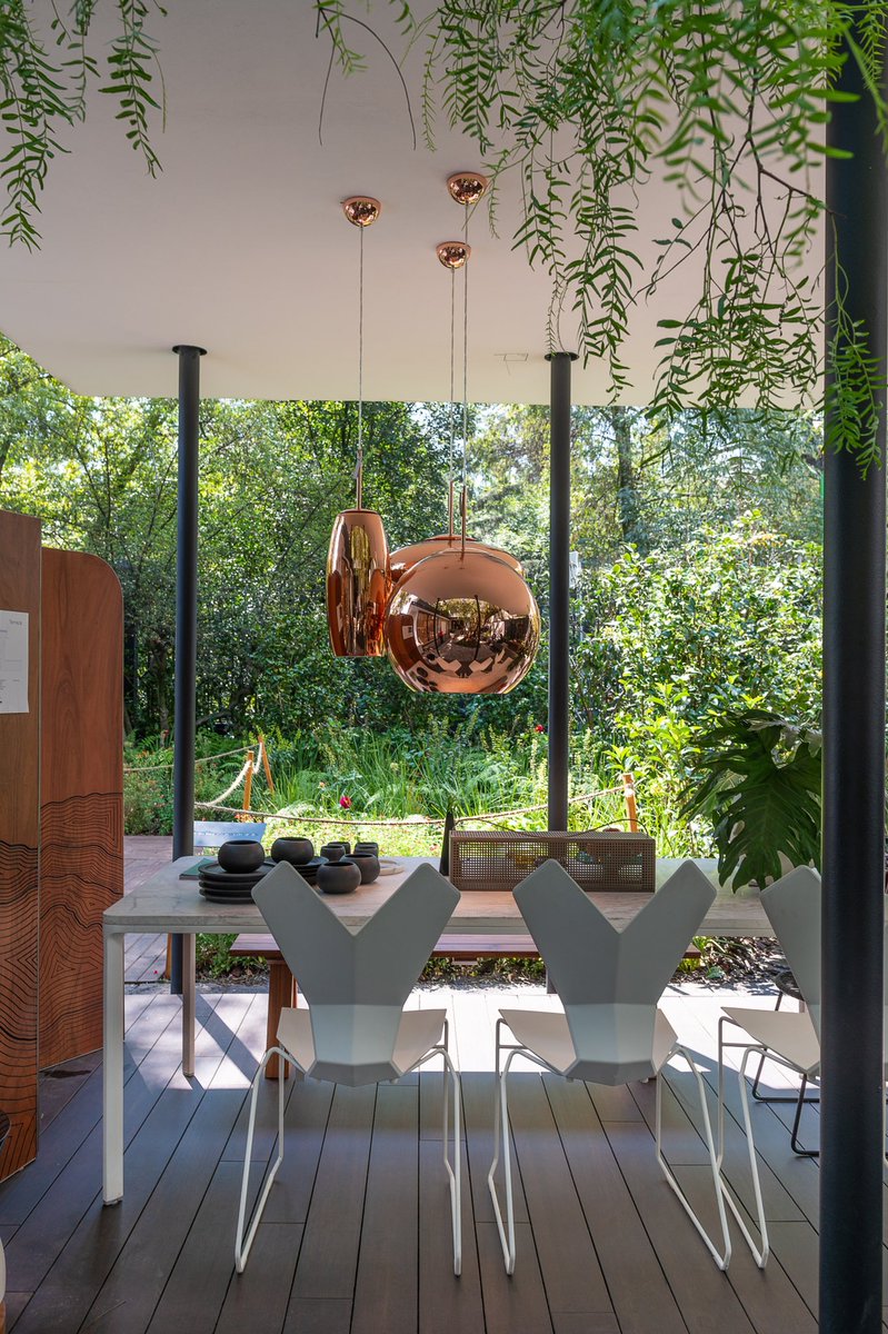 designweekmex's tweet photo. Una terraza con ambiente relajado y contemplativo creado por @STUDIOROCA para Design House 2018. https://t.co/PAoCucKUnL