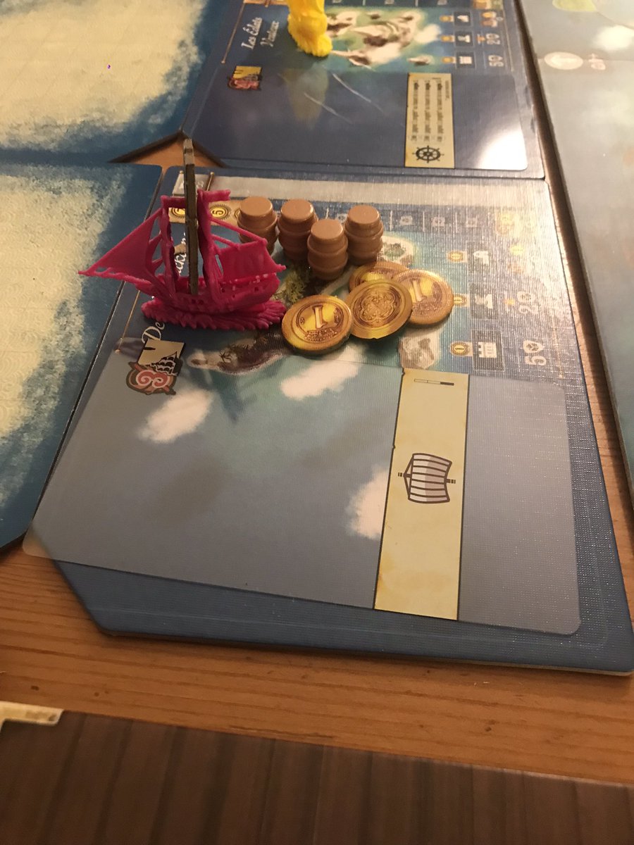 guigonjin1's tweet photo. Première partie à 2 joueurs de Dead Reckoning. Un Kickstarter reçu hier. C était vraiment cool. A rejouer vite #jds #boardgames #boardgame #cardcrafting #cardgame https://t.co/eZEkm8wbap