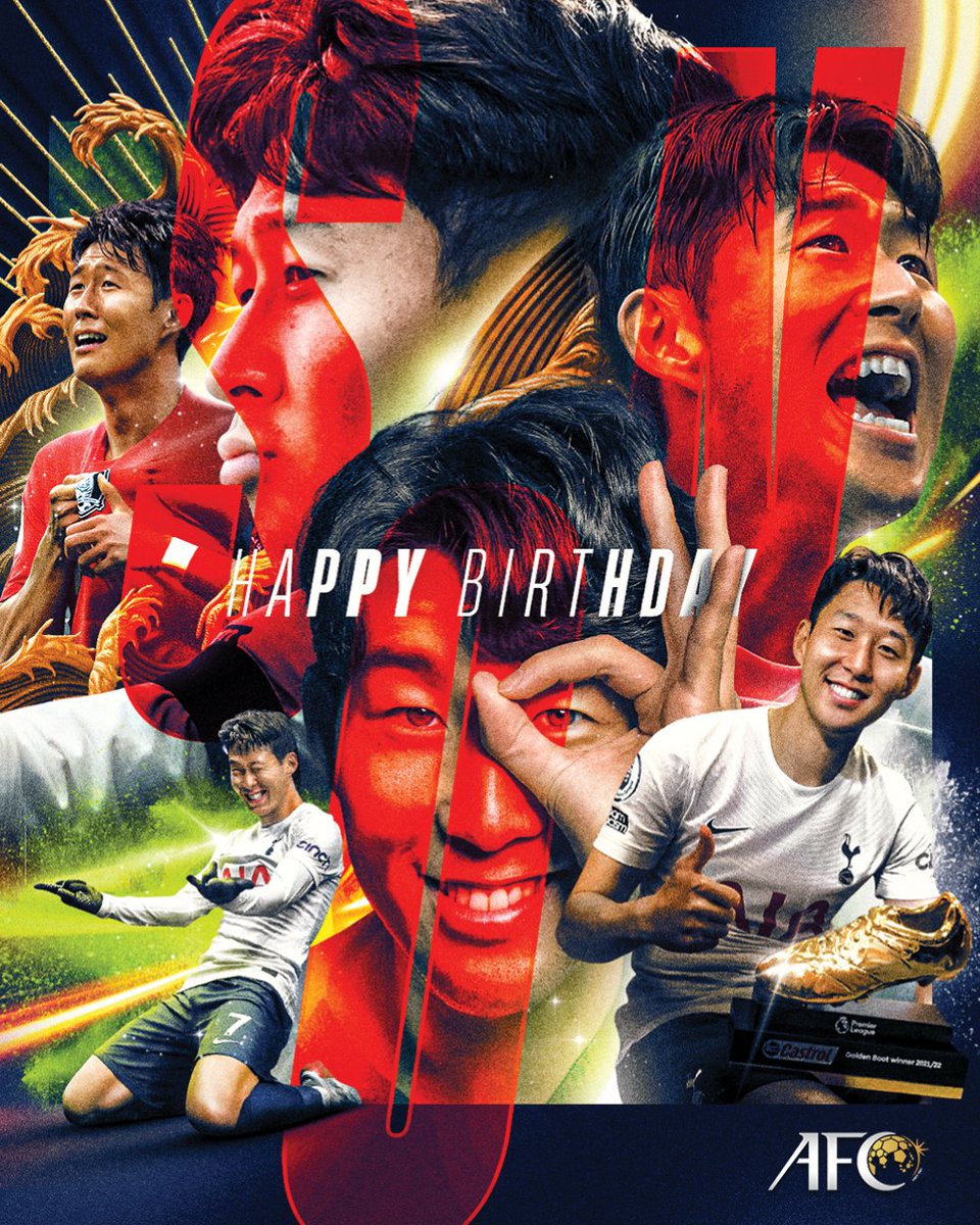 afcasiancup's tweet photo. #HappyBirthday to the living legend @Sonny7 🇰🇷
#PL Golden Boot ✅
2020 #FIFAPuskas ✅
3️⃣x AFC International POTY ✅
Korea Republic's captain ©️ turns 3️⃣0️⃣ today! 🍰 https://t.co/K6SwN7qt4Z
