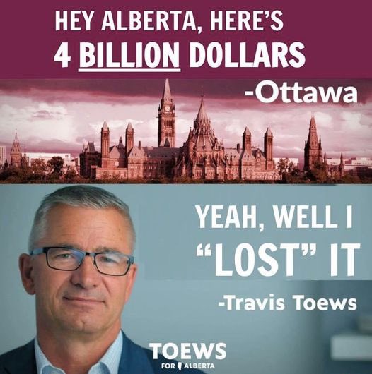 Mr__Kirkpatrick's tweet photo. @TravisToewsUCP is 4 billion “enough”? https://t.co/7APPxQmP1u