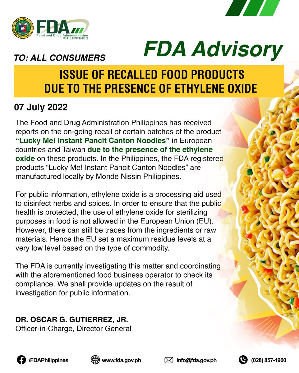 Bonz Magsambol on Twitter "READ The Philippine FDA is probing the