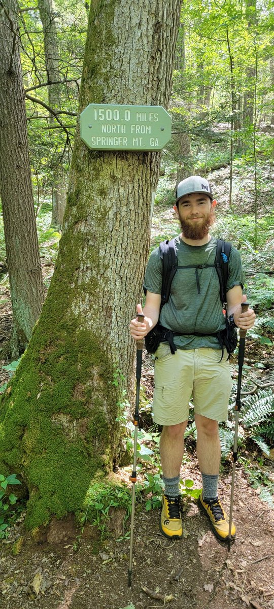 LiamHikes's tweet photo. So many milestones, so little time. New York into Connecticut, 1500 miles completed, and Connecticut into Massachusetts. Progress! 😁 https://t.co/c6NWireY7n