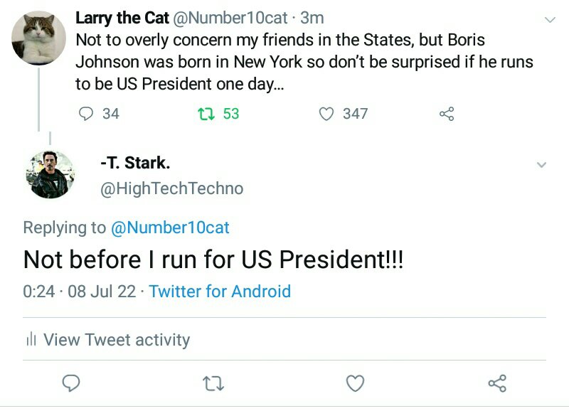 HighTechTechno's tweet image. "Vote Tony, I am Iron Man."