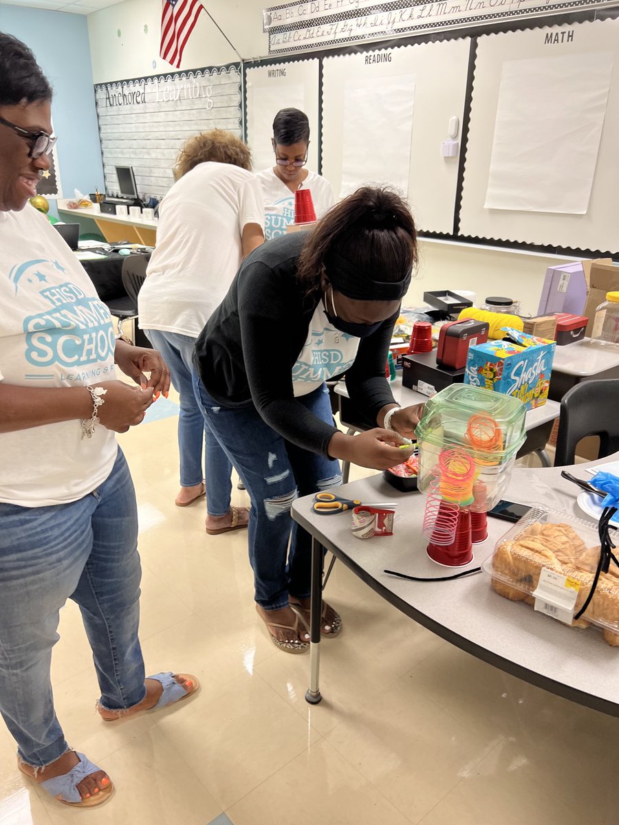 AthertonES's tweet photo. The A-Team created a robot with a heart ♥️ for our team building activity. They could only use materials provided! They came out cute! Help me judge! Which one is most creative…left or right? ⁦@Leigha_Curry7⁩ ⁦@HoustonISD⁩ ⁦@HISDElementary2⁩ #STREAM #engaging https://t.co/9Pe8ebbtb5