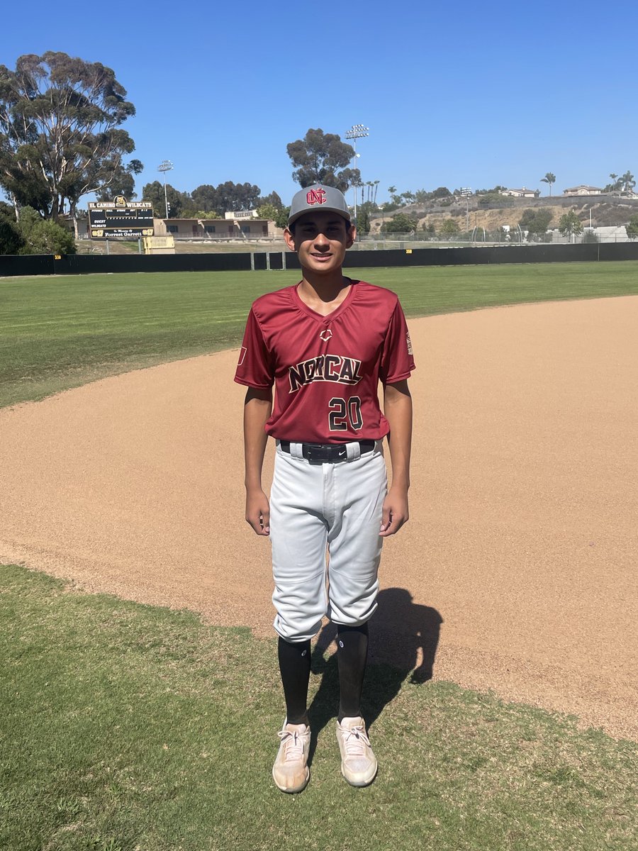 FiveToolCA's tweet photo. .@AZFallClassic F: @NorCalU1 11, California Baseball Navy 0
PoG: Tyce Perez 2-3, 2 2B, 2R
Pitchers: Rallin Covey 3.1 IP, 5K, 0H, 0R / Chase Johnson 0.2 IP, K, 0H, 0R / Joe Stevens IP, 3K, 0H (Combined no-hitter) https://t.co/5EJixDHxKH