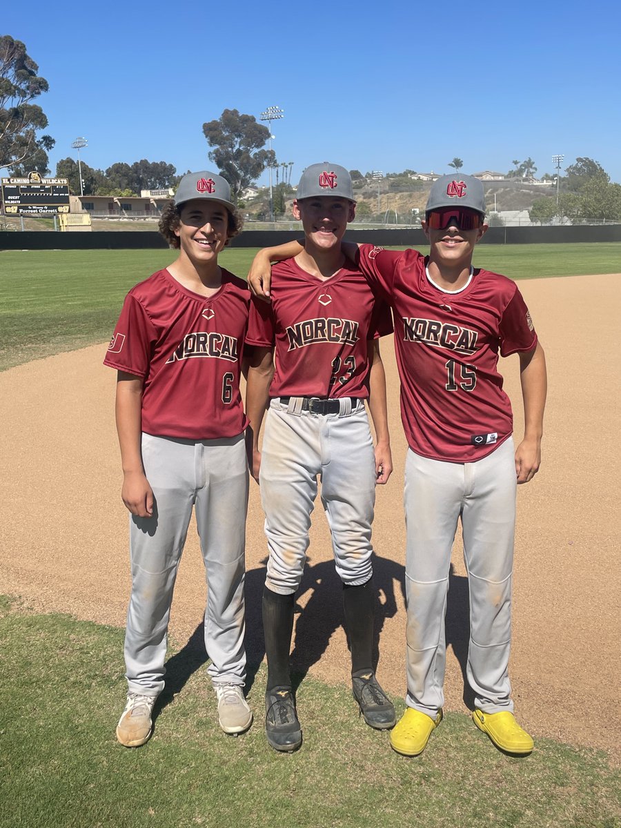 FiveToolCA's tweet photo. .@AZFallClassic F: @NorCalU1 11, California Baseball Navy 0
PoG: Tyce Perez 2-3, 2 2B, 2R
Pitchers: Rallin Covey 3.1 IP, 5K, 0H, 0R / Chase Johnson 0.2 IP, K, 0H, 0R / Joe Stevens IP, 3K, 0H (Combined no-hitter) https://t.co/5EJixDHxKH