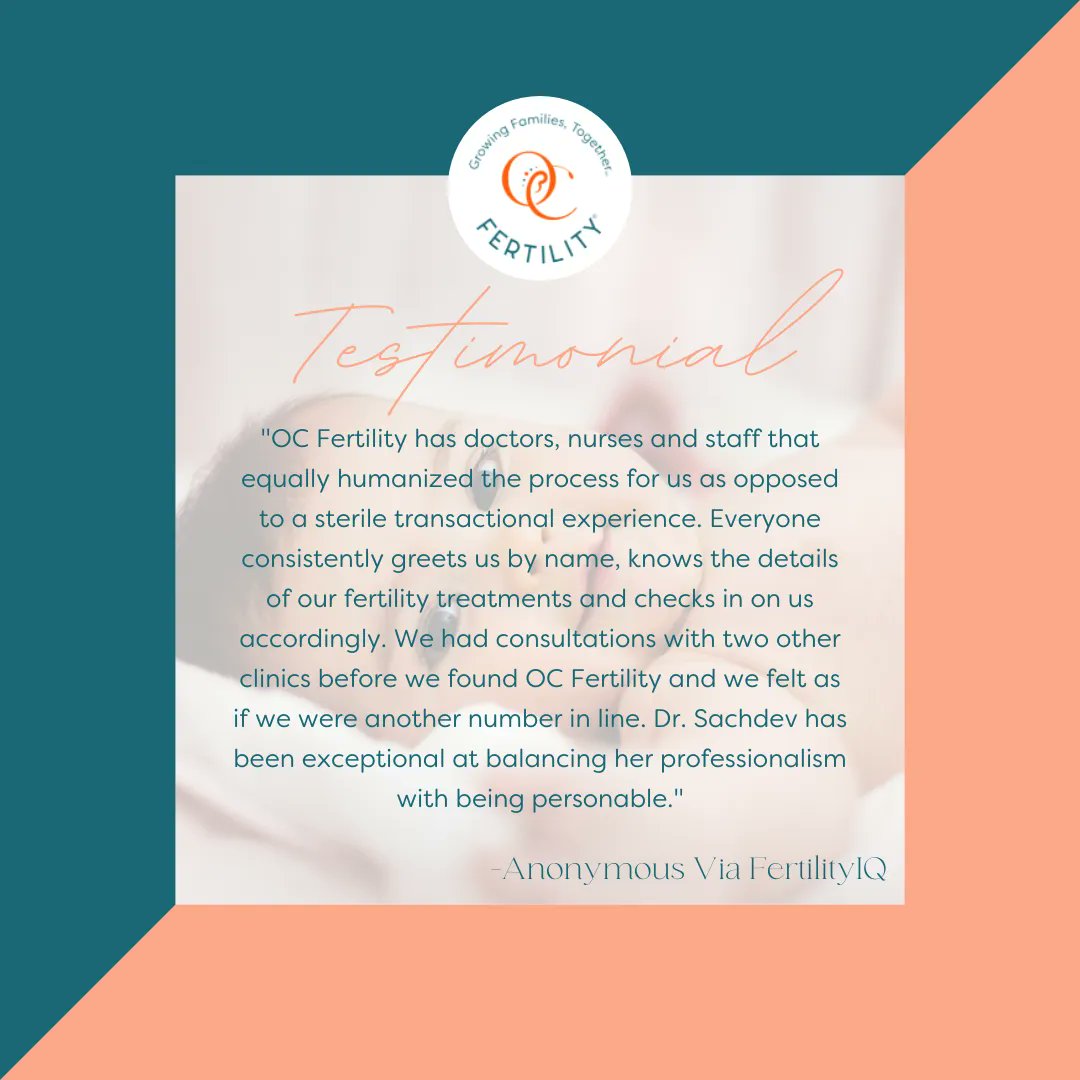 ocfertility's tweet photo. We love hearing from our patients. Feedback lets us know what we are doing right and what could use some improvement and we always strive to offer the best experience.
#OCFertility #patientcare #patientreview #reproductivemedicine #doctorsofIG #infertility #infertilitysupport https://t.co/Vp5k25xk8S