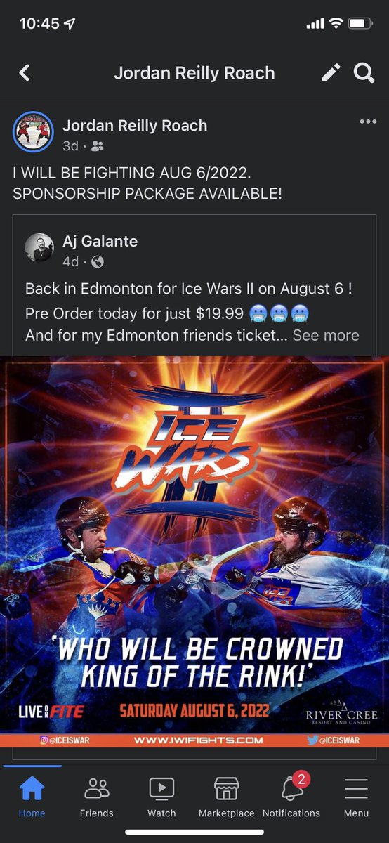 I AM IN AUGUST 6/2022 ! LETS GO #icewars #internationalicewars#hockeyfights