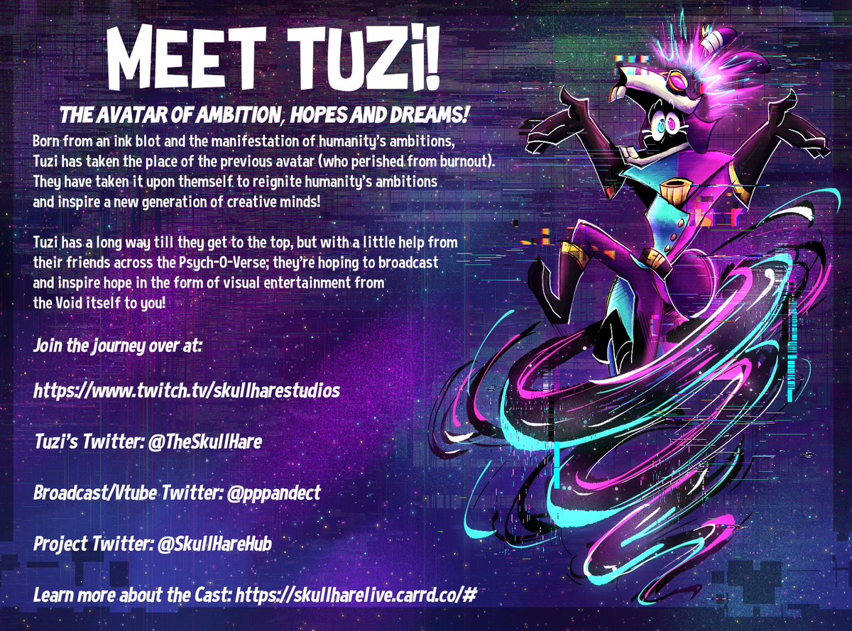 pppandect's tweet image. Broadcasting to a Twitch near you, we're SkullHare Studios!
✨Main Acct: @TheSkullHare 
💀Cast and Crew: skullharelive.carrd.co/#
💜Twitch: twitch.tv/skullharestudi…
🐙Ko-Fi: ko-fi.com/skullharestudi…
🎨Art Tag: #PendragonsTrove #SkullHareInbox
🎙Live Tag: #SkullHareLive