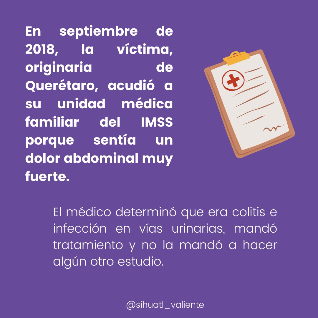 Sihuatlvaliente's tweet photo. Volvimos con una noticia que nos concierne a todas, pues si bien nuestra salud siempre será importante y las omisiones que diversos hospitales tuvieron en este proceso ha sido un enorme problema que afectó gravemente a la mujer de la cual te hablamos.
1/2 https://t.co/Rkj6lHEiPz