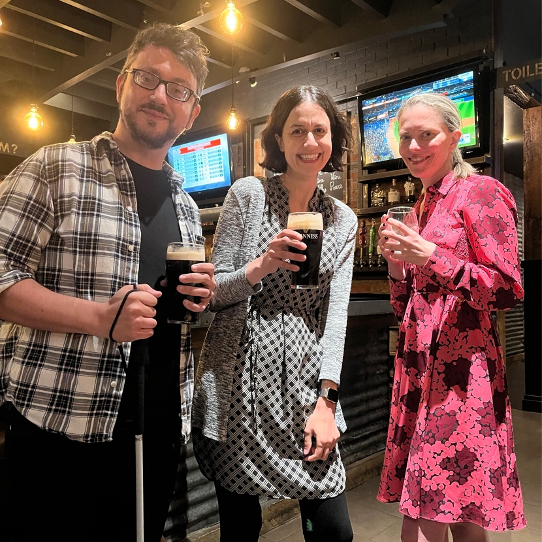 BreakingDocTV's tweet image. More photos from the #BreakingCharacter after party at  @eastbrunswickto 

@DanBarraBerger, @MichPetrides, and Karen catch up! Say “cheers!”

Ian and Ian squared!