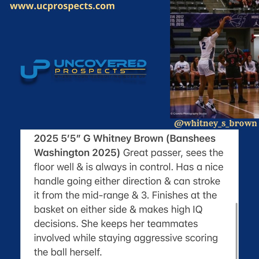 uncvrdprospects's tweet photo. 🚨Prospect Watch🚨 
🏀The Challenge🏀
@whitney_s_brown @Bansheefam 

#TheChallenge @SelectEventsBB 
🏀📈
#Prospectwatch 
#UP https://t.co/hiU5lqgl6l