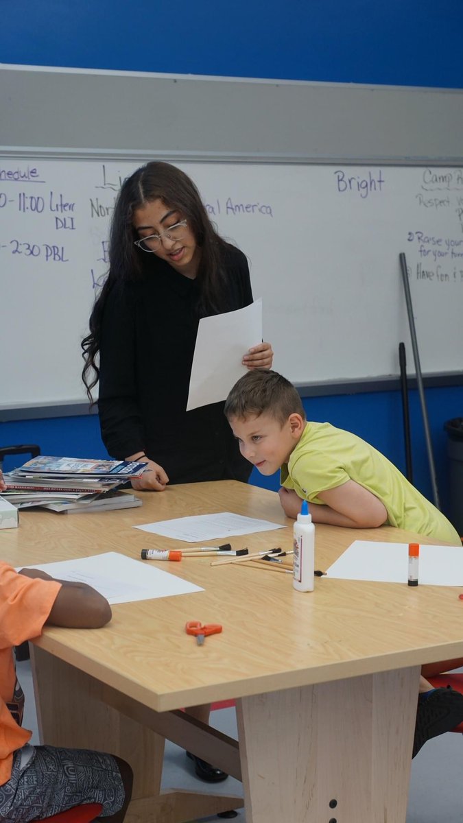 ymcasoflo's tweet photo. A great afternoon with @BankofAmerica Student Leaders and summer campers at Comstock Elementary School! 

These Student Leaders developed and taught a lesson plan. They engaged young children with history and arts and crafts! https://t.co/JiehRSdArM