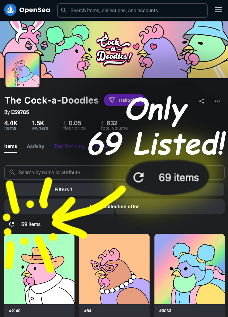 TheCockaDoodles's tweet image. 🐔👀👀👀👀👀

Cluck-Cluck... seems like smart eyes are watching.

Maybe they saw us with a certain Simpson's Director at NFT NYC. 🤫

#NFTCommunity #nftart #NFTNYC