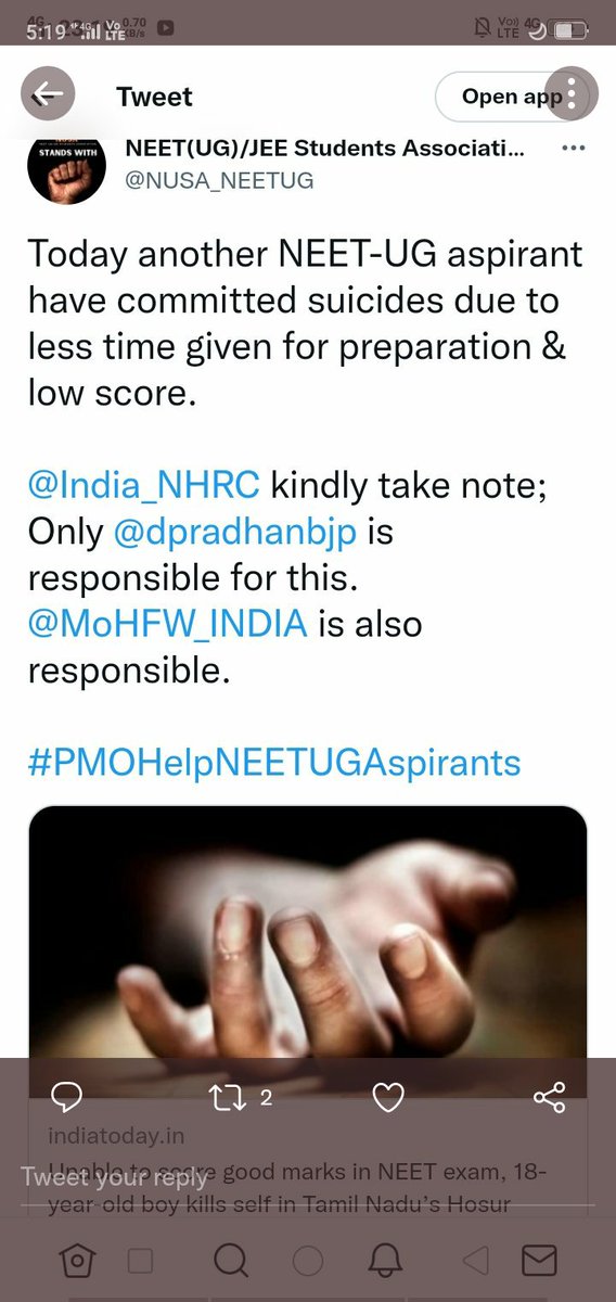 mathavis001's tweet photo. #MODIJIextendNEEETUG pls postpone neet sir, don't play with our future https://t.co/IE4tPhrFhF