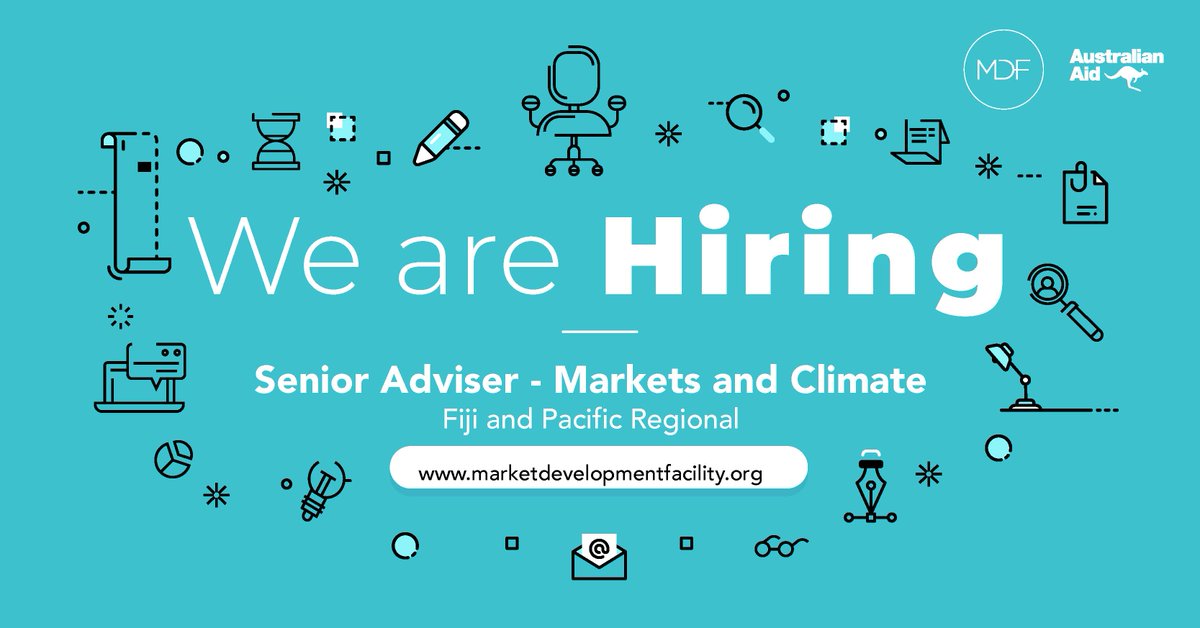 MDFGlobal's tweet photo. We're #hiring! MDF #Fiji & #PacificRegional have an exciting leadership opportunity to work with our team on #economicdev & positive #climate outcomes. For more details: https://t.co/DfLad15mWg
#workwithMDF #msdjobs #climatejobs https://t.co/MoZoTh6fkd