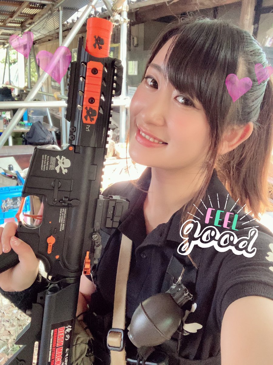 1226misano's tweet photo. おはようございます🥰✨
先月使った #DeathMachineMark2 やっぱ最高だったなぁと思う朝🧡
手をかければかけるほど愛おしくなりますよね🤭💕
まだまだ使って行きます👍✨
今日も笑顔で過ごせそうーっ❣️
#サバゲー女子
#GG_Japan
#ノーベルアームズ https://t.co/DXnc6RQQeo