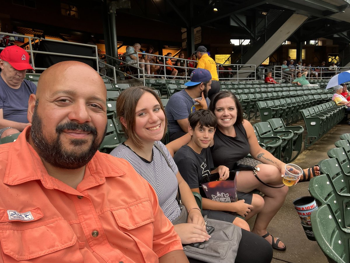 Impromptu Indianapolis Indians game with the fam minus Beau Bear. <a href="/indyindians/">Indianapolis Indians</a> seat N-18 section 112