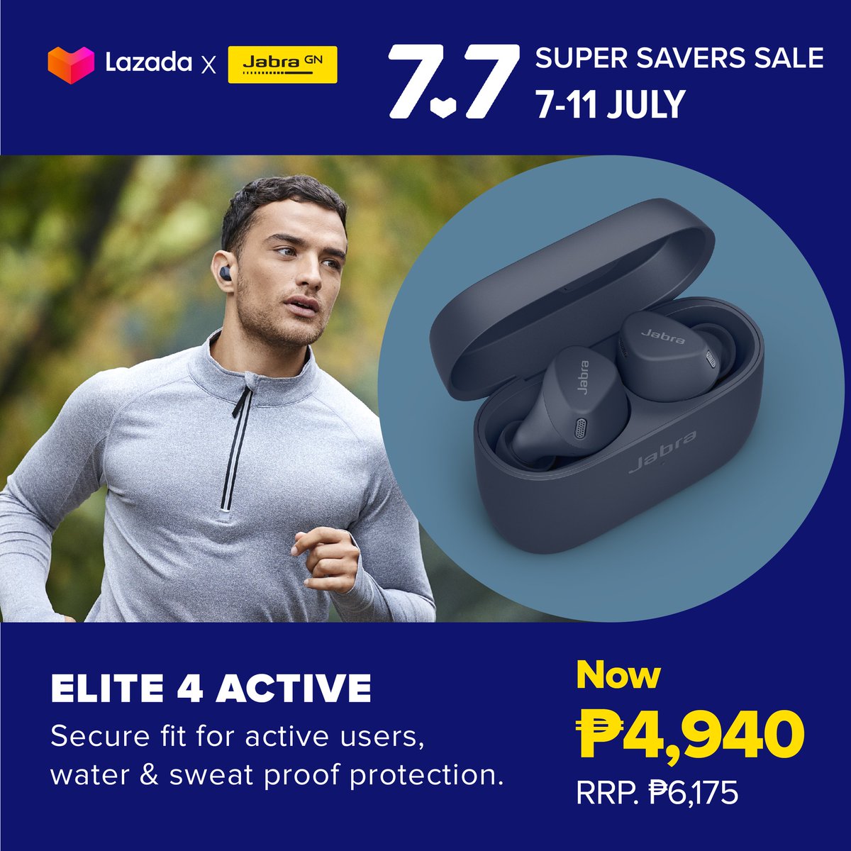lookosale's tweet photo. Check out Jabra's exclusive offer this Lazada 7.7 SALE! 🎉✨ Save up to 35% OFF on Jabra Audio Products this July 7-11 ONLY.
Shop now 🛒
https://t.co/eekOTpNsNf
#JabraPH #LazadaPH77 #LazadaSuperSaversSale #LazadaPH https://t.co/67g3ik5UGt