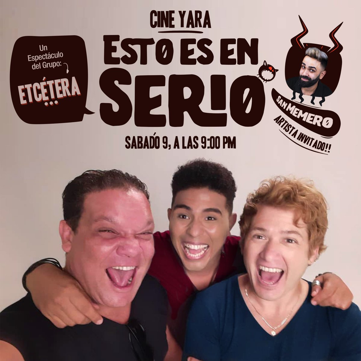 Aún estoy que no me lo creo, el Sábado estoy estrenando un monólogo en el Yara a las 9 pm. ❤️❤️

Me ayudan un millón si comparten para que la mayor cantidad de personas posible lo vea, esto es un puto sueño y aún no me lo creo. Todo gracias a ustedes. ❤️❤️❤️❤️❤️❤️