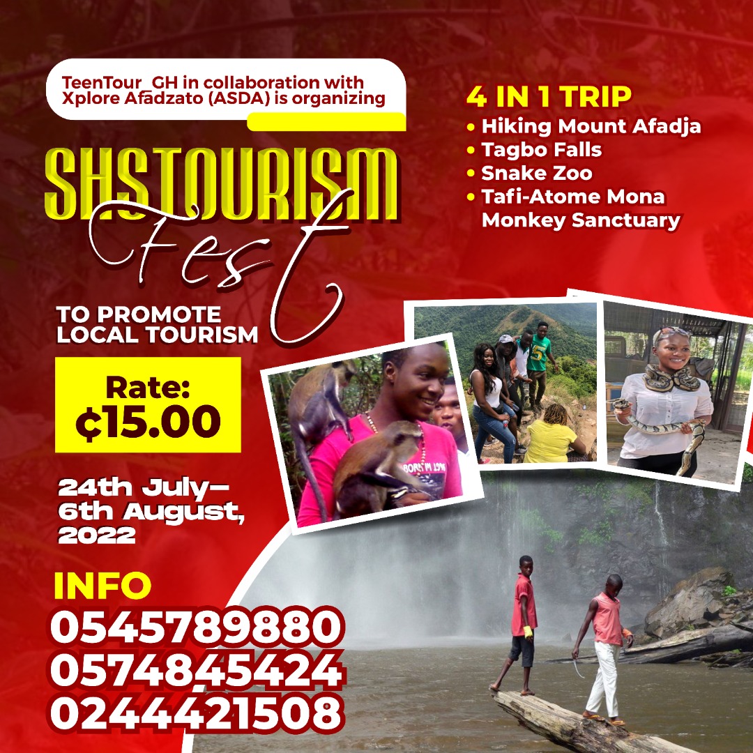 To promote local tourism, we're offering all SHS in the country to visit our tourist sites freely but pay a token for administration costs #repyourschool #tourghana #visitvolta