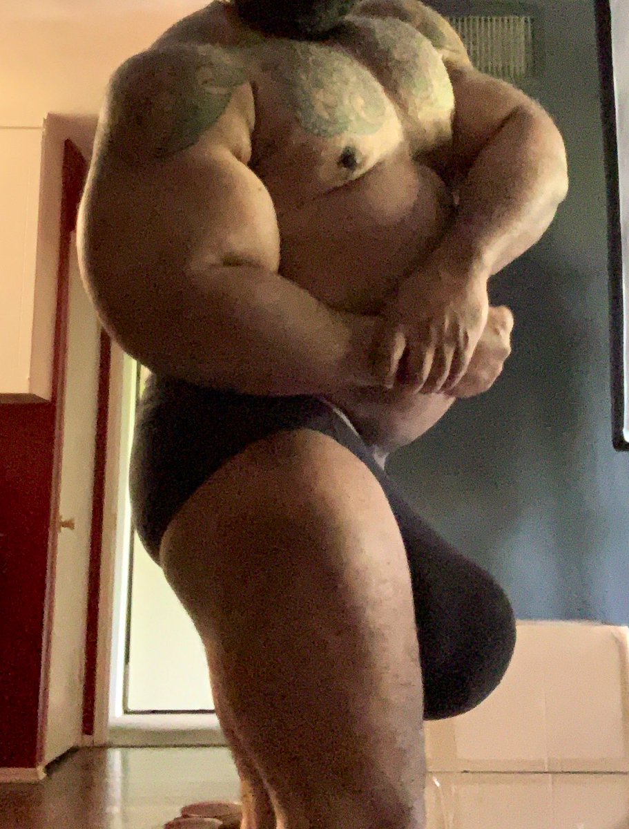 375 lbs of man and meat.