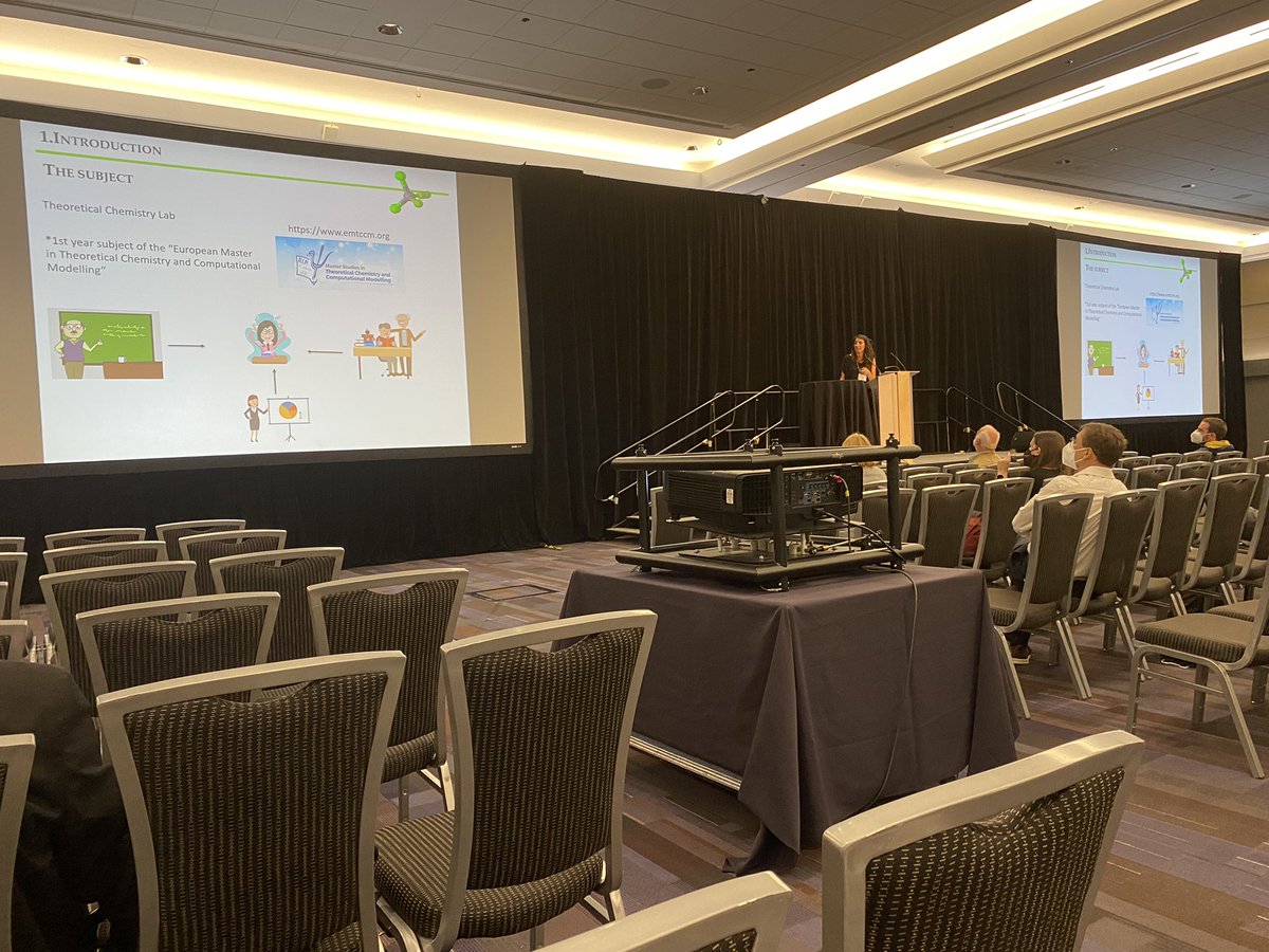icorraluam's tweet photo. On the stage Lara Martínez explaining the active learning methodologies employed at the @EM_TCCM master @watoc2020 https://t.co/iHBGB9qatJ