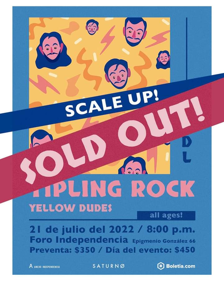Setlist_me's tweet photo. A dos semanas de llevarse a cabo, el show de @TiplingRock en @foindependencia es SOLD OUT

Banda invitada:
@yellowdudess

Presentado por: @saturno_mx https://t.co/jubeR8X4fQ