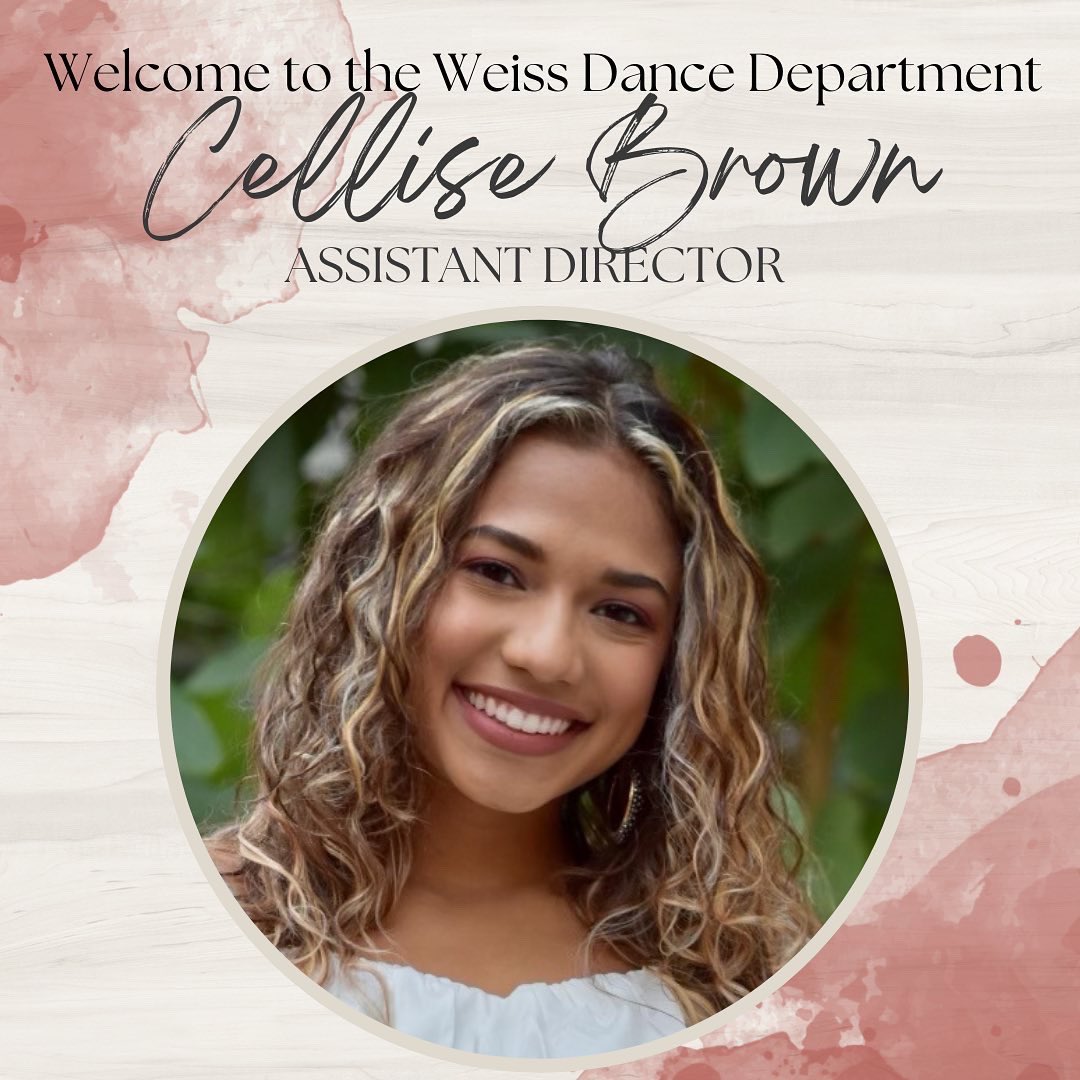 WeissScarlets's tweet image. Welcome to the Weiss Dance Department, Ms. Brown! We are so excited to have you! ❤️🖤