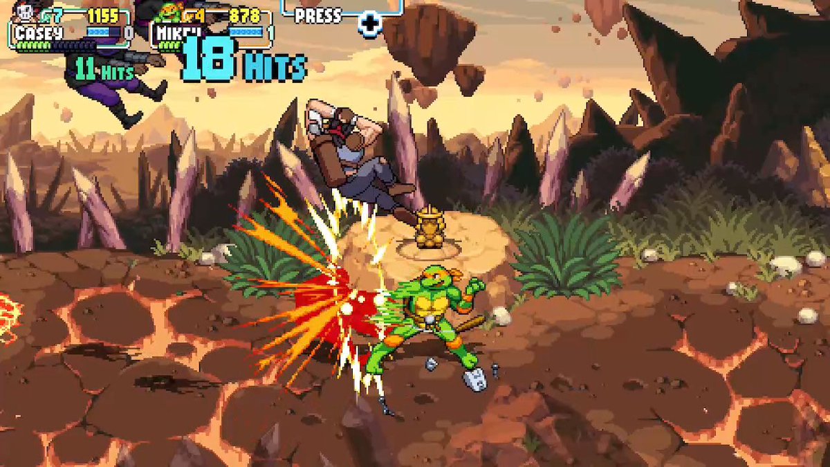 Whopper744games's tweet photo. Kicked some butt with @KodyChristian this evening. Medium difficulty with no continues used in Shredder’s Revenge, Arcade mode! Dang this game is still so good to play through again and again.

#ShreddersRevenge https://t.co/B1jsGxWa2i