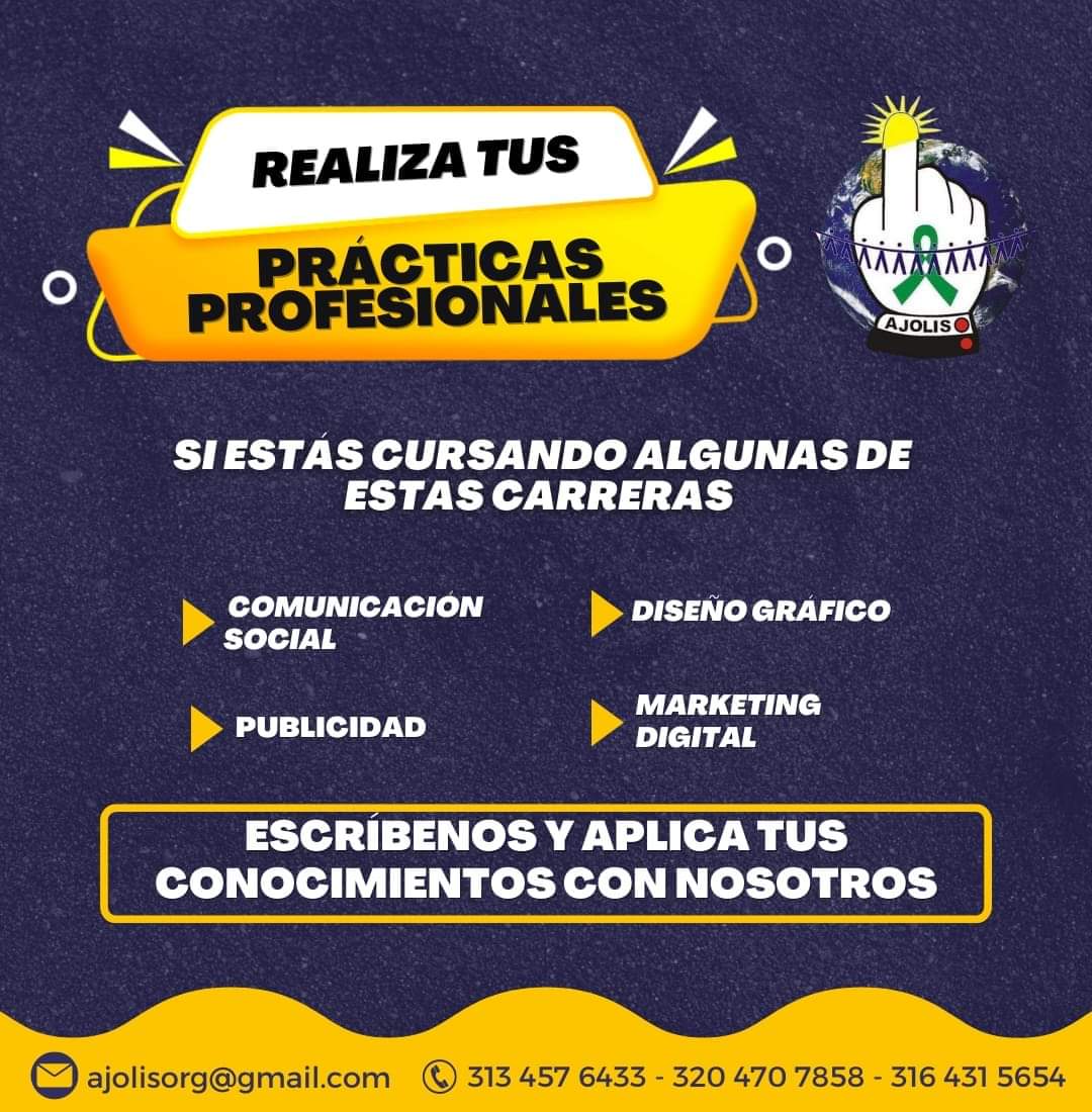 ajolisorg's tweet photo. #PrácticaProfesional | La organización abre sus puertas para que puedas realizar tu práctica profesional en el marco de nuestros programas “El deporte como Instrumento de Paz” y “Ubuntu Proyecto Educativo” con sus respectivos proyectos. 💪🏼✨ https://t.co/vRosPXxOG7