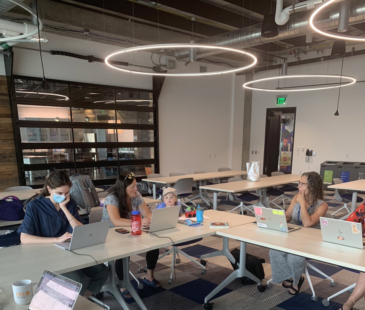 snap from earlier this week, working with the <a href="/ROCKiTMMSD/">Rockit Mmsd</a> team supporting a fantastic group of MMSD teachers in unpacking then designing around issues related to classroom teacher morale. everyone can innovate! 👶🏼✨